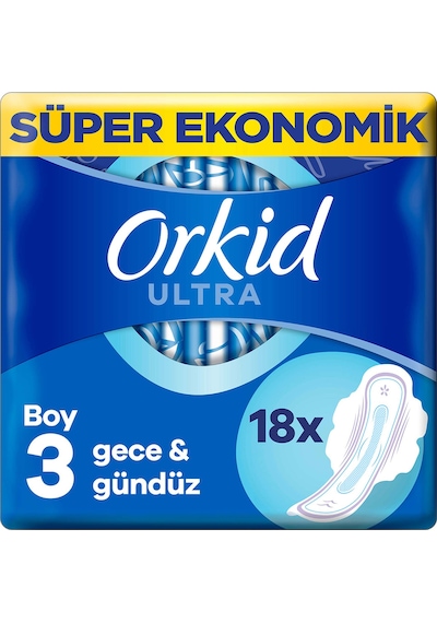 Orkid Ultra Gece Hijyenik Ped Gece 18'li
