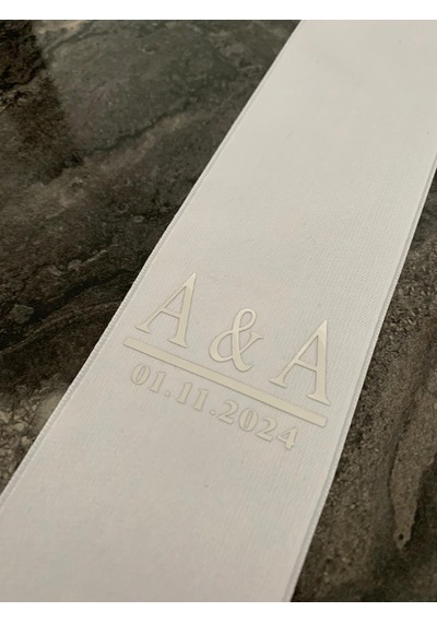 Gelin Damat Isimli Tören Takı Kurdelesi 2 Adet B-7