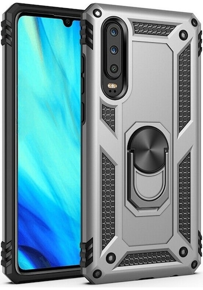 Huawei P Smart Pro 2019 Kılıf Tank Koruma Vega Standlı Yüzüklü Mı  (510536852)