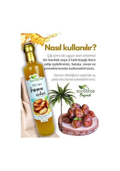 Hurma Sirkesi 500 Ml - Organik Doğal Fermantasyon