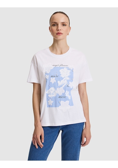 Pierre Cardin Kadın Beyaz Tişört 50323591-vr013 Pierre Cardin Kadın Beyaz Tişört 50323591-vr013