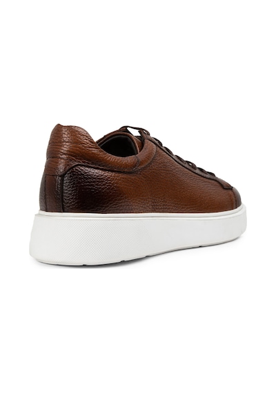 Deery Hakiki Deri Taba Rengi Erkek Sneaker Ayakkabı - 01954Mtbae01 Taba