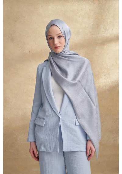 Armanda Jose Jakar Ethnic Desen Şal- 3303 Gri-Füme
