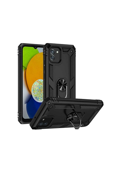 Galaxy A03 Kılıf Zore Vega Kapak Siyah
