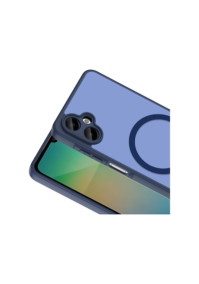 Galaxy A06 Kılıf M-safe Şarj Özellikli Zore Babet Kapak - Lacivert