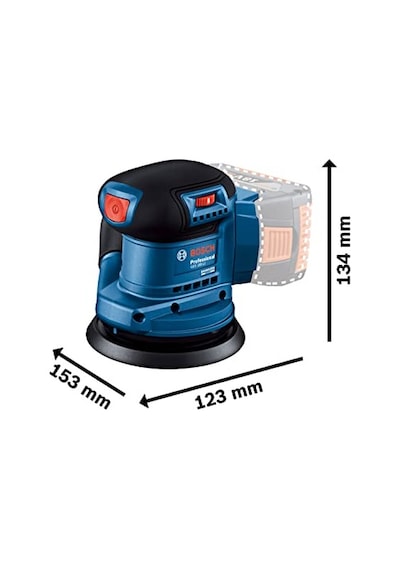 Gex 185-lı Akülü Eksantrik Zımpara 18 Volt, Solo, Zımpara Tabanı Çapı: 125 Mm, 6.000-10.000 Dev/dak, Karton Kutuda, Akü Ve Şarj Cihazı Dahil Değildir