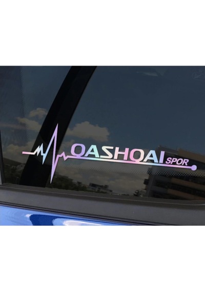 Nissan Qashqai Yan Cam Sticker Oto Kapı 20 Cm X 7 Cm Renkli