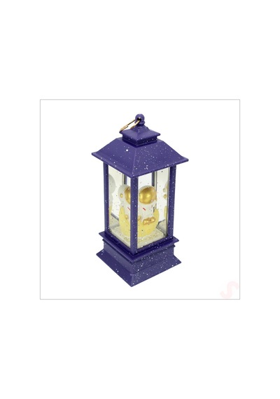 Uçuşan Simli,12,5cm X 5cm Led Işıklı Astronot Fener Küre - B