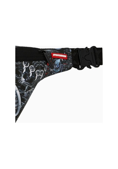 Sprayground Split Cybershark Savvy Crossbody, Lüks Ve Dayanıklı Omuz Çantası Çok Renkli