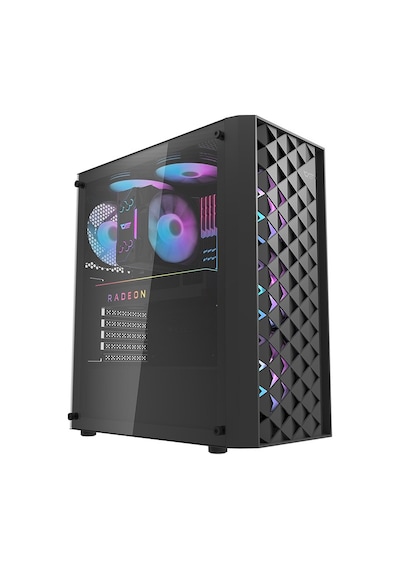 Aıgo Darkflash Dk351 Usb3.0 3x12cm Fan Temperlı Cam Sıyah E-atx Oyuncu Kasası