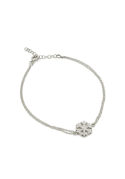 Brezza Lusso Jewelry Kar Tanesi Kadın Gümüş Bileklik