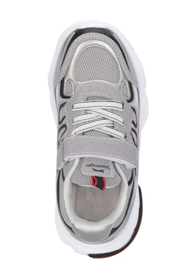 Slazenger Kafka P Unisex Çocuk Cırt Cırtlı Gri / Siyah Günlük Spor Ayakkabısı