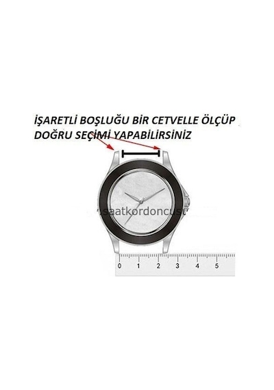 Breitling Modeli 22mm Beyaz Silikon Saat Kordonu Beyaz