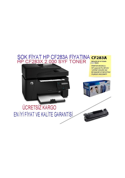 Hp Cf283A-Cf283X-Crg-737 2.400 Syf.Yüksek Kapasite Toner
