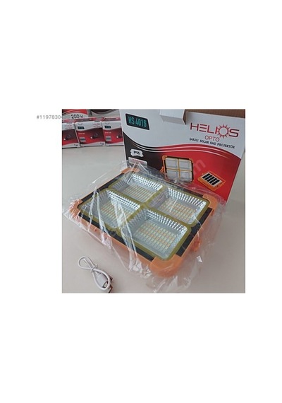 Helios 200w Solar Şarjlı Smd Projektör, Beyaz Işık Hs 4016