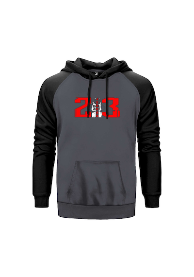 Michael Jordn 23 Gri Renk Reglan Kol Sweatshirt Gri