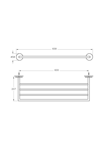 VitrA Origin A4489934 Üçlü Havluluk, Fırçalı Nikel Sarı