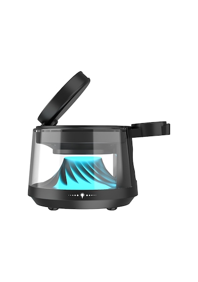 Wiwu Wi-w039 5in1 Kablosuz Şarj Standı Ambiyans Işık Bluetooth Speaker Hoparlör Özellikli 15w Siyah