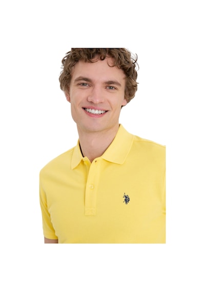 U.S. Polo Assn. Erkek Polo Yaka T-shirt 1350446 Sari