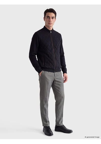 Lcwaıkıkı Classic Lacivert Regular Fit Dik Yaka Erkek Triko Hırka