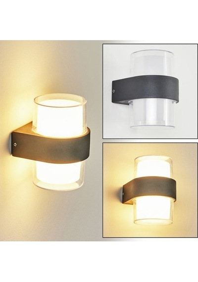 10 Watt Günışığı Ledli Dış Mekan, Bahçe, Balkon, Teras, Kamelya, Veranda Apliği, Dekoratif Led Aplik Siyah