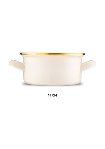 Emsan Solemar Emaye Karıştırma Kabı 24 Cm Bej