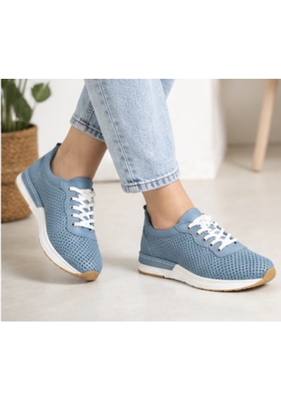 N Napa Shoe Np.a7304 Mavi Deri Ayakkabı