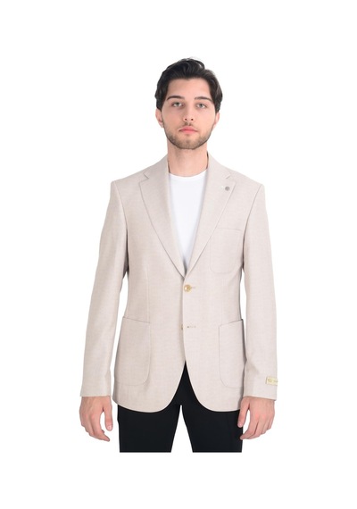 Cengiz İnler Kırçıllı Slim Fit Erkek Ceket 001