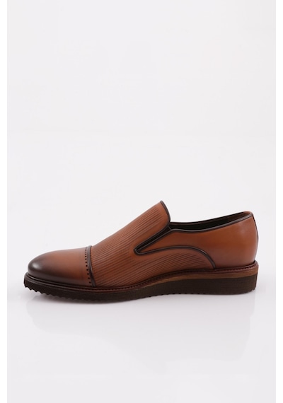 Dgn 3423 Erkek Eva Taban Lazerli Oxford Ayakkabı 3423-1591-R2591 Taba