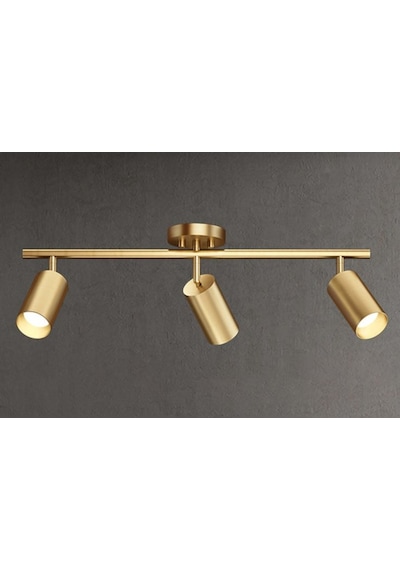 Mylights Antik Eskitme Gün Işığı Panasonıc Ampullü Üçlü Led Spor Led Avize