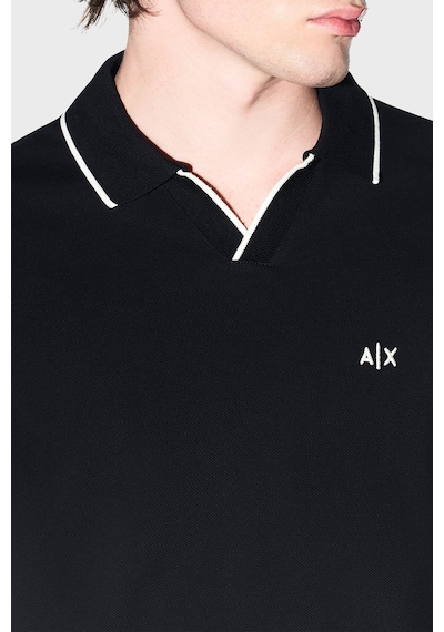 Armani Exchange Erkek Polo Xm002401 Af10366 Uc001 Siyah Siyah