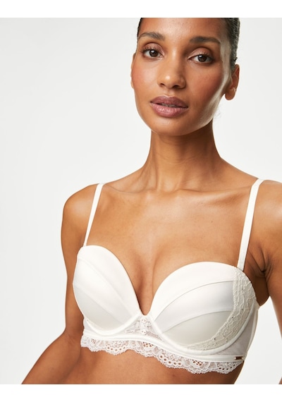 Marks & Spencer Aster Dantel Detaylı Multiway Straplez Sütyen T81006437H Krem