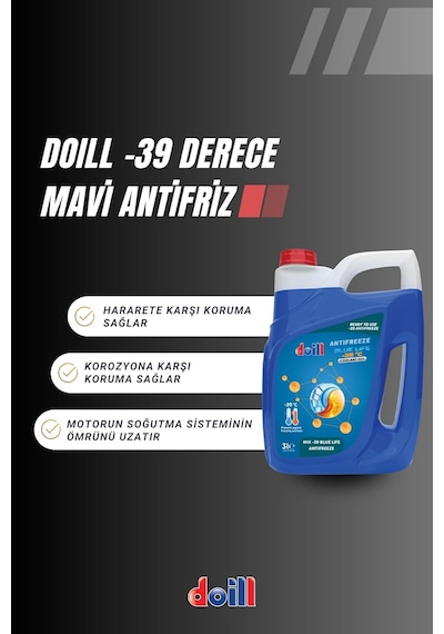 -39 Derece Hazır Karışım 3 Litre Mavi Antifiriz - G11 Üretim Yılı: 2026