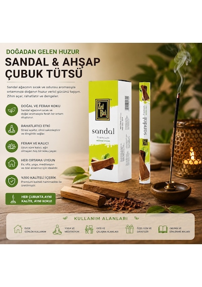 Ebu Davud Sandal Çubuk Tütsü 6x50 - 6'li Paket