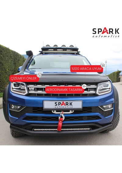 Volkswagen Amarok 2010-2022 Yıl Aralığı Uyumlu Kaput Rüzgarlığı 3mm Siyah