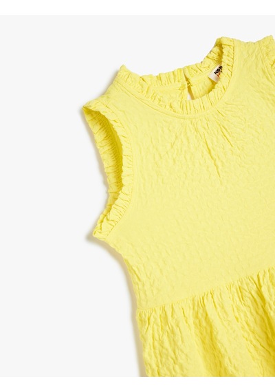 Koton Yuvarlak Yaka Kolsuz Katmanlı Viskon Elbise Sarı 5skg80037aw Sarı Koton Yuvarlak Yaka Kolsuz Katmanlı Viskon Elbise Sarı 5skg80037aw Sarı
