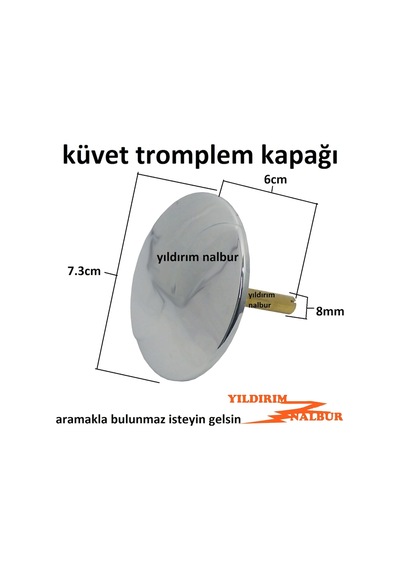 Küvet Tromplemi Kapağı Kumandalı Otomatik Küvet Jakuzi Gider Kapa