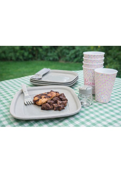 Lovely Piknik Seti 6 Kişilik 32 Parça Krem