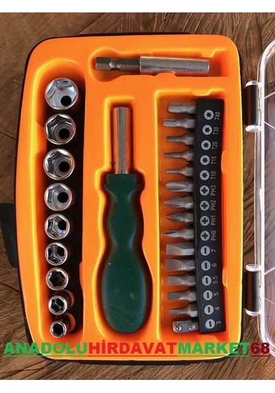 Tools Bits Uç Seti Lokma Takımı Tornavida Seti 26 Parça Set
