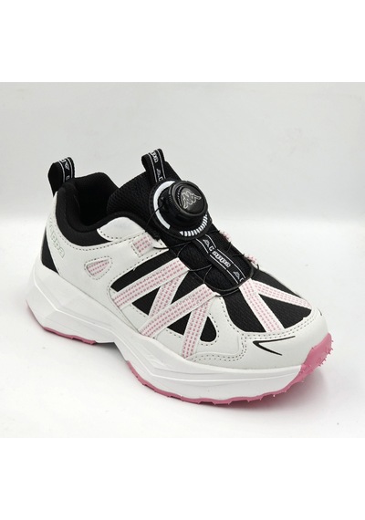 Kappa Kp-4060f Beyaz Siyah Makara Bağıklı Kız Çocuk Sneaker Spor Ayakkabı