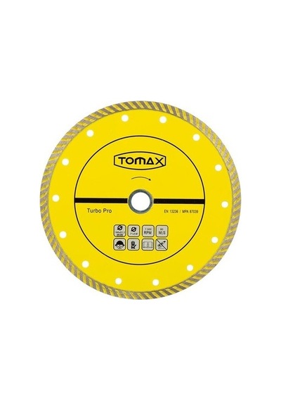 Tomax Turbo Elmas Granit - Mermer Kesici Daire Testere 230 Mm