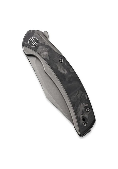 We Knife Snick Titanium Grey Marble Cf Kamp Çakı Gri - Siyah