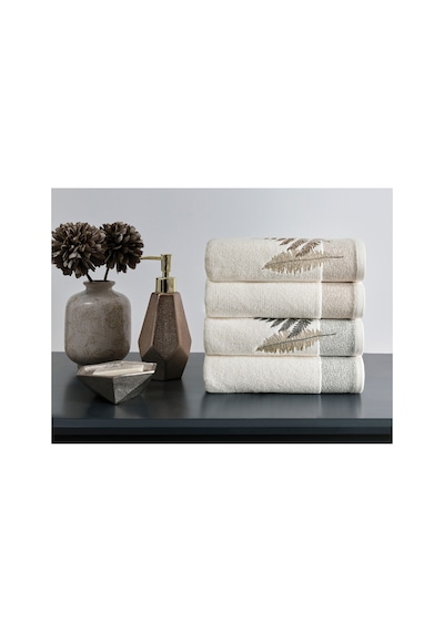 Cotton Bliss Kutulu 4'lü El Ve Yüz Havlusu 50x90 Cm Çok Renkli