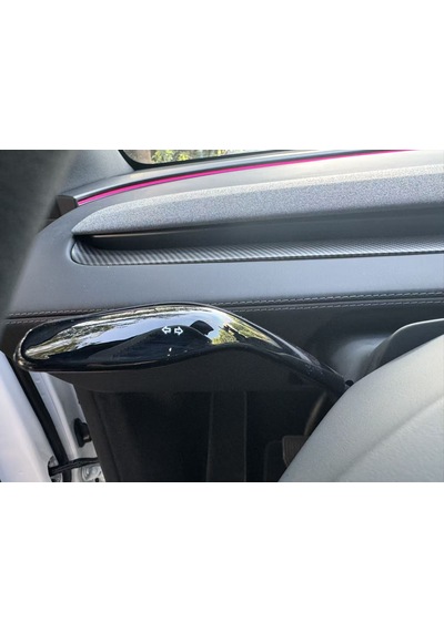 Tesla Model Y Juniper İçin Uyumlu Direksiyon Sinyal Kolu Kapağı Parlak Siyah