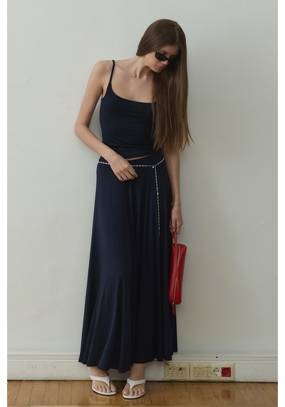 Suud Collection Lacivert Cosie Askılı Top