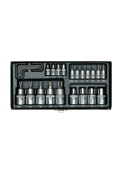 Proxxon 23102 24 Parçalı Torx Lokma Takımı 1/4'' Ve 1/2''
