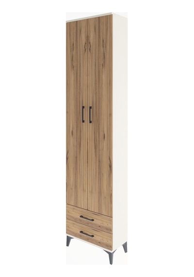 Arges Dolap 5 Raflı 2 Çekmeceli 2 Kapaklı 60x30x243 Aytaşı-çam Aytaşı