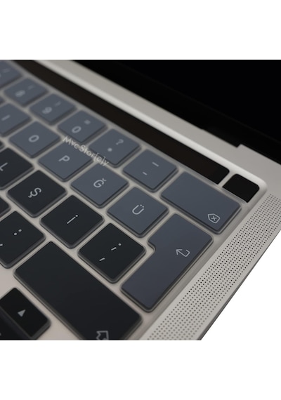 Macbook Pro Türkçe Q Klavye Koruyucu Silikon Touch Bar Uyumlu 13 İnç A2251 A2289 A2338 M1/