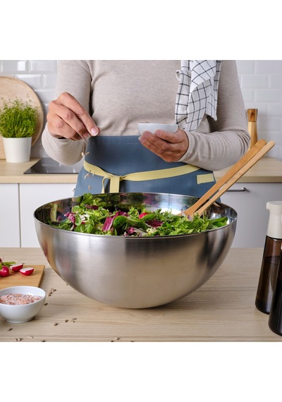 Ikea Blanda Blank Çelik Servis Kasesi 36 Cm Gümüş