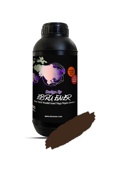Ebru Ener Anka Vernikli Genel Yüzey Boyası Koyu Kahve 1000 Gr.